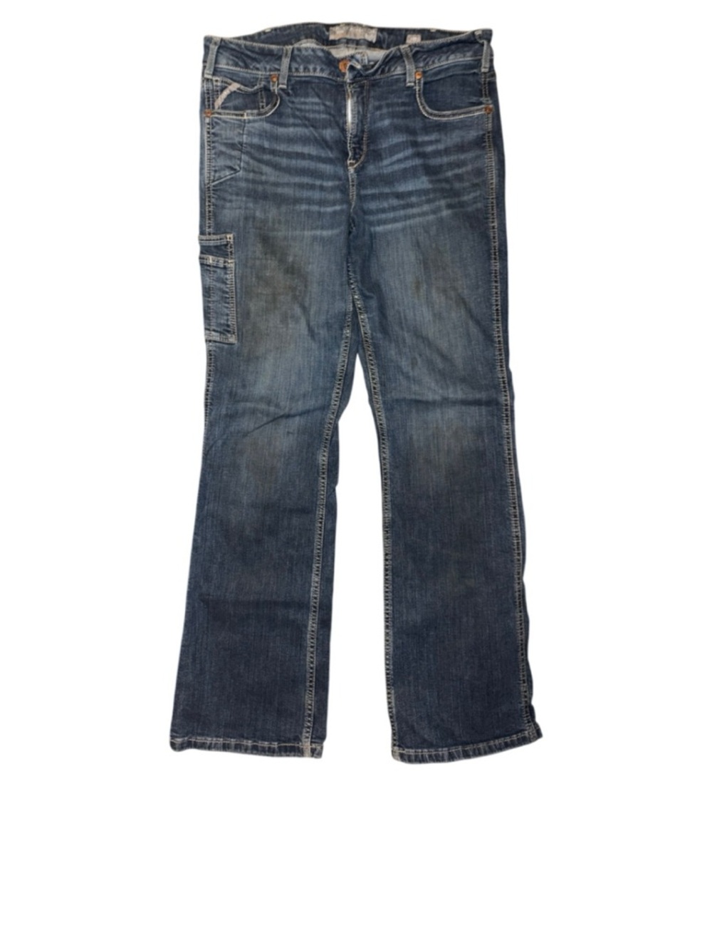 Ariat Rebar M4 Low Rise Boot Cut Jeans 33x31 Workwear Denim - Picture 3 of 6